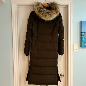 TNA Powder Parka - Small - Olive/Khaki